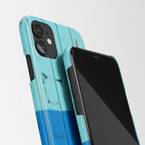 Blue wood iPhone 16 case - Decouart