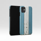 Blue white wood iPhone 16 case - Decouart