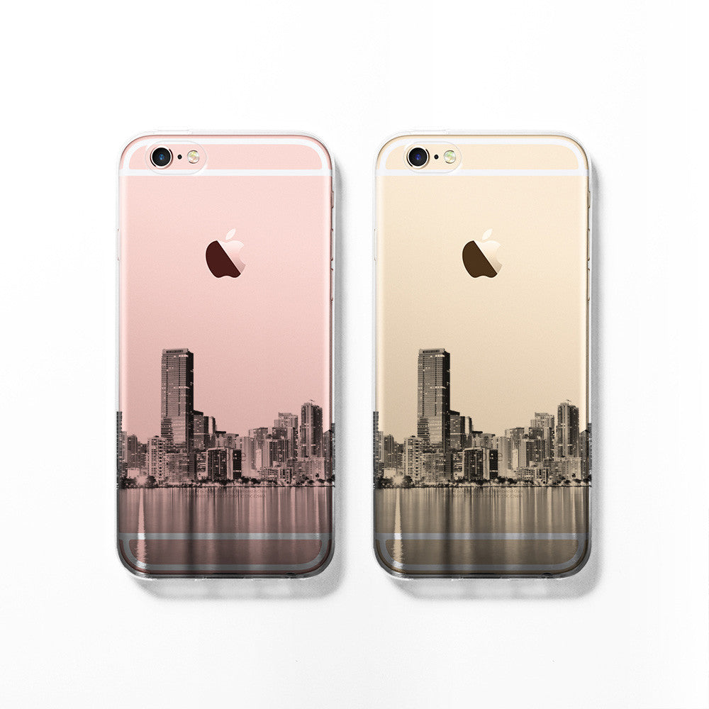 Miami skyline iPhone 11 case C075 - Decouart