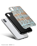 Mint floral door texture iPhone 11 case S135 - Decouart