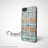 Mint floral door texture iPhone 11 case S135 - Decouart