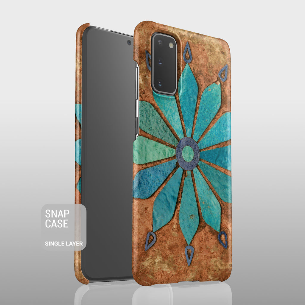 Mint floral Samsung case S329 - Decouart
