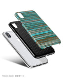 Teal wood iPhone 11 case S330B - Decouart