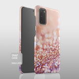 Peach sparkle Samsung case S384D - Decouart