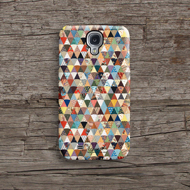 Colourful quilt iPhone 11 case S398 - Decouart