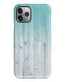 Mint wood iPhone 12 case S404 - Decouart