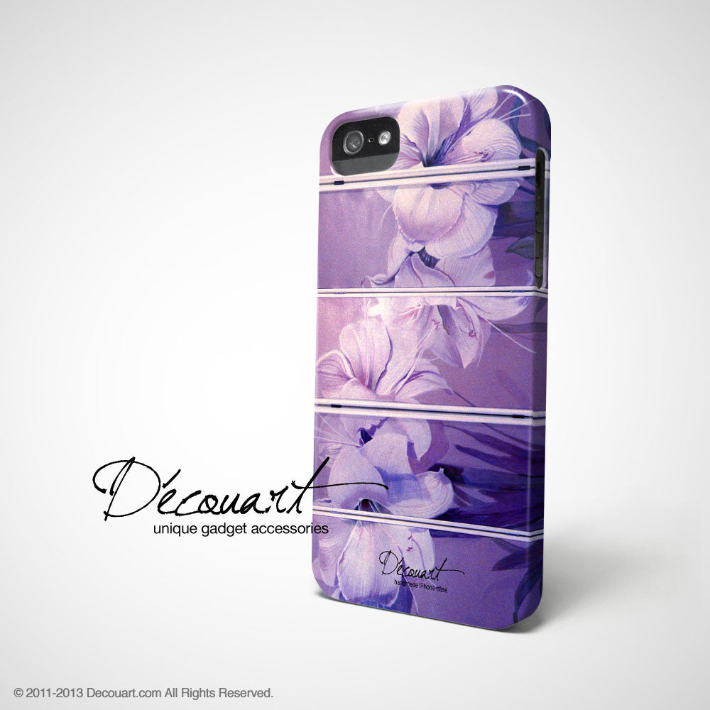 Violet floral iPhone 11 case S407 - Decouart