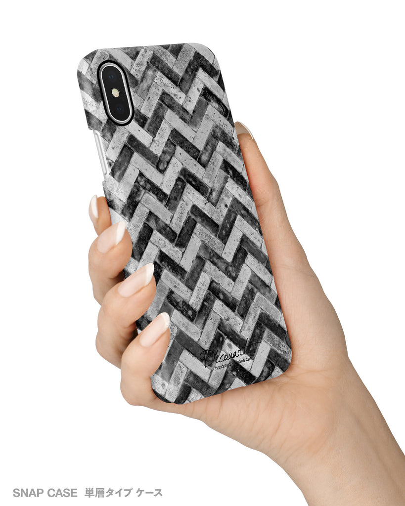 Black grunge chevron iPhone 11 case S465 - Decouart