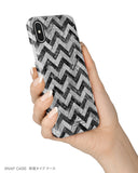 Black grunge chevron iPhone 11 case S465 - Decouart