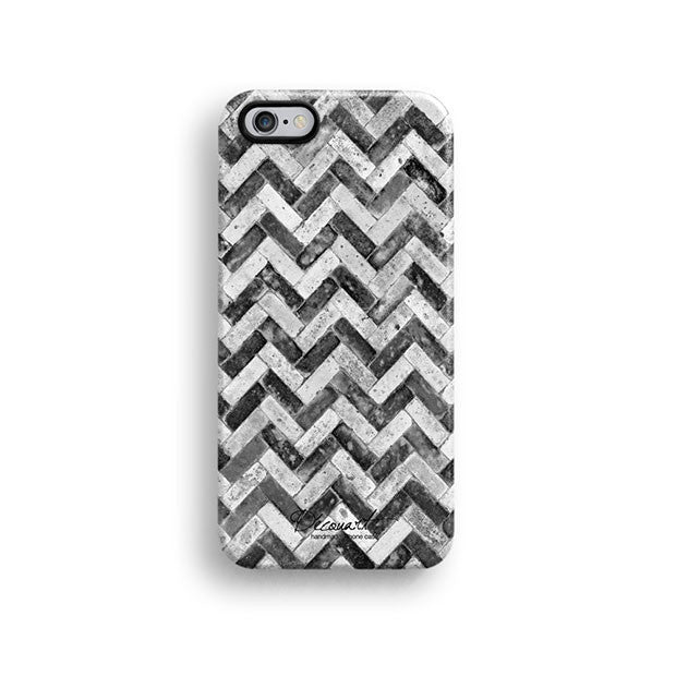 Black grunge chevron iPhone 11 case S465 - Decouart