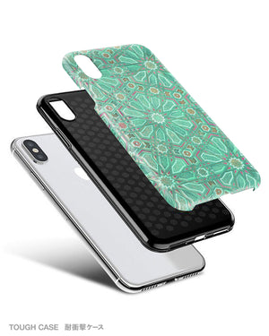 Mint floral iPhone 11 case S511 - Decouart