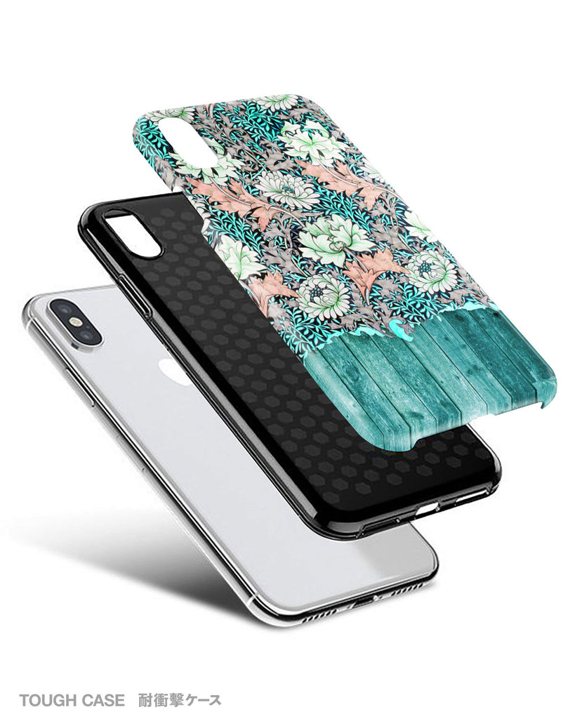 Mint wood floral iPhone 11 case S553 - Decouart