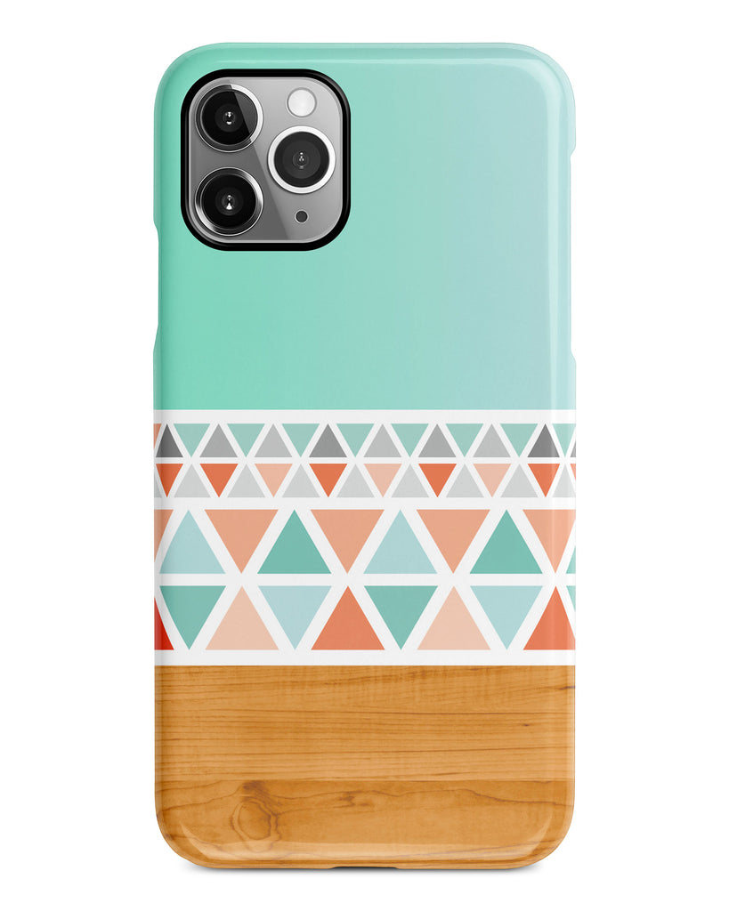 Aztec wood iPhone 12 case S558 - Decouart