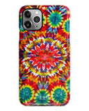 Tie dyed colourful iPhone 14 case S567