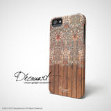 Floral wood iPhone 12 case S573 - Decouart