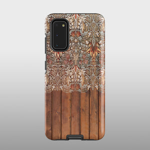 Floral wood Samsung case S573 - Decouart