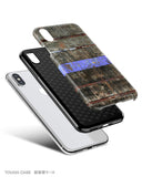Wood with purple stripe iPhone 12 case S591 - Decouart