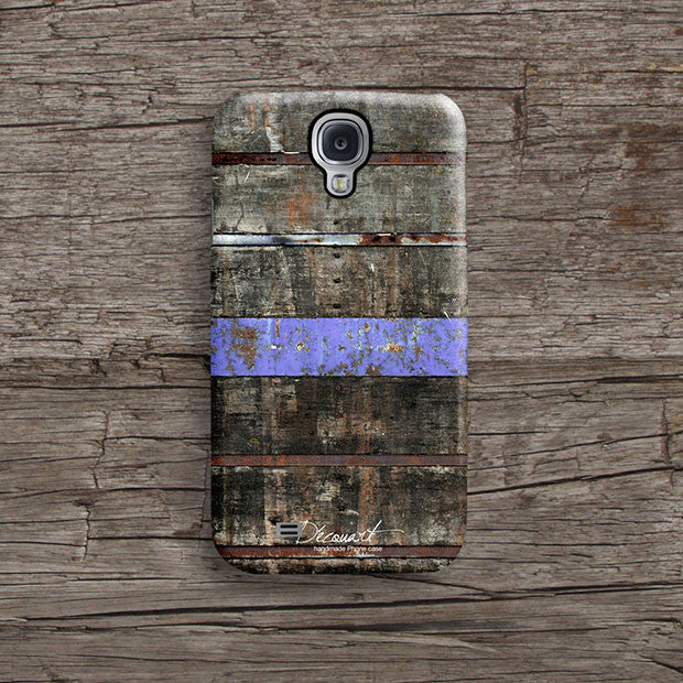 Wood with purple stripe iPhone 12 case S591 - Decouart