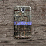 Wood with purple stripe iPhone 12 case S591 - Decouart