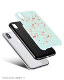 Mint floral iPhone 12 case S604 - Decouart