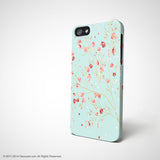 Mint floral iPhone 12 case S604 - Decouart