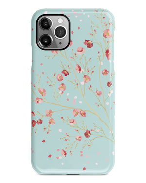 Mint floral iPhone 12 case S604 - Decouart