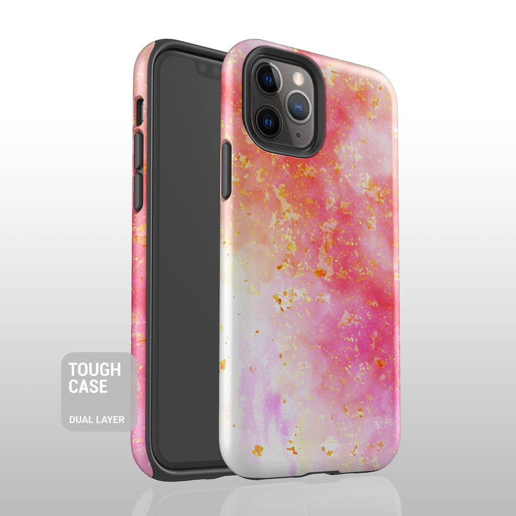 Abstract pink pattern iPhone 12 case S614 - Decouart