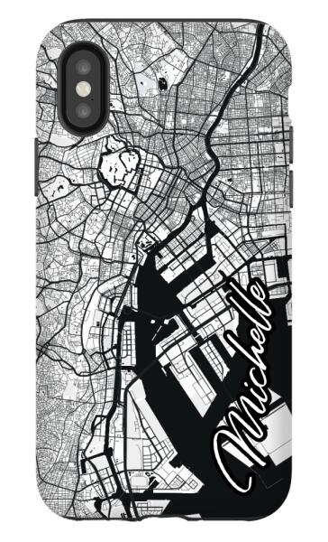 City map iPhone tough case - Decouart
