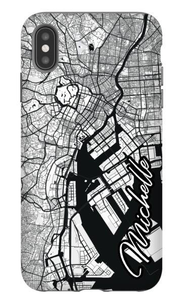 City map iPhone tough case - Decouart