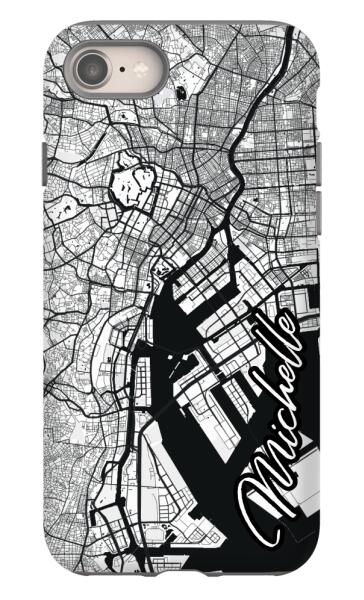 City map iPhone tough case - Decouart
