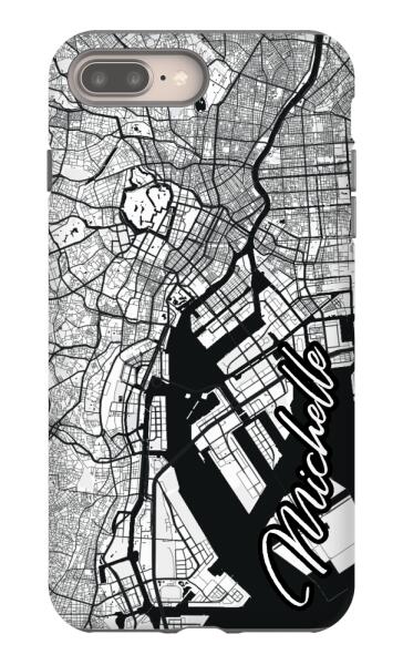 City map iPhone tough case - Decouart