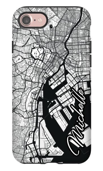 City map iPhone tough case - Decouart