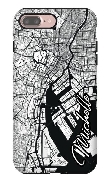 City map iPhone tough case - Decouart