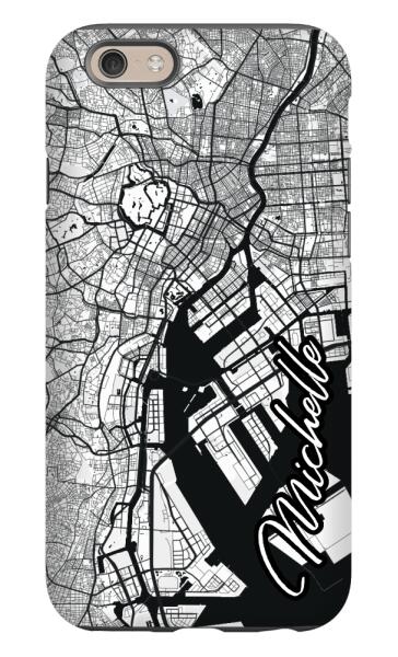 City map iPhone tough case - Decouart