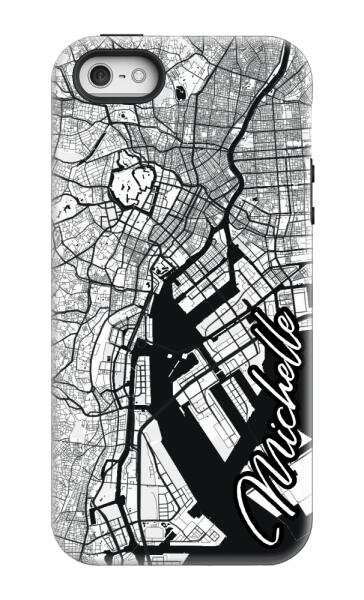 City map iPhone tough case - Decouart