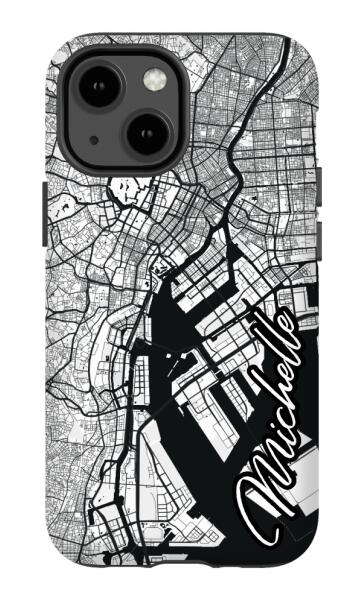 City map iPhone tough case - Decouart