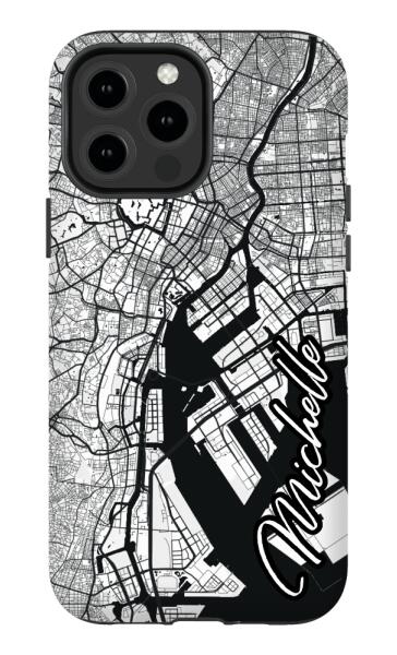 City map iPhone tough case - Decouart