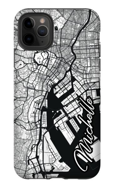 City map iPhone tough case - Decouart