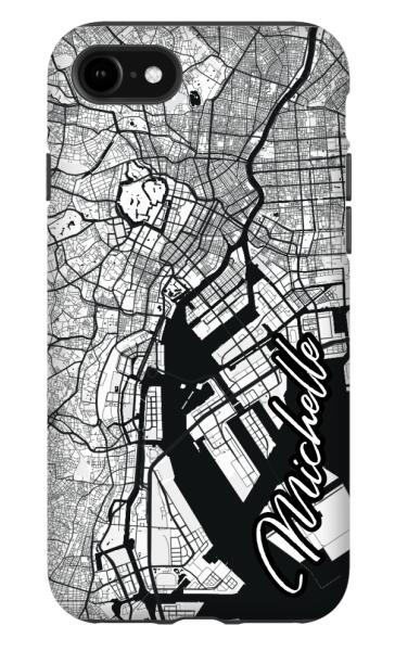 City map iPhone tough case - Decouart