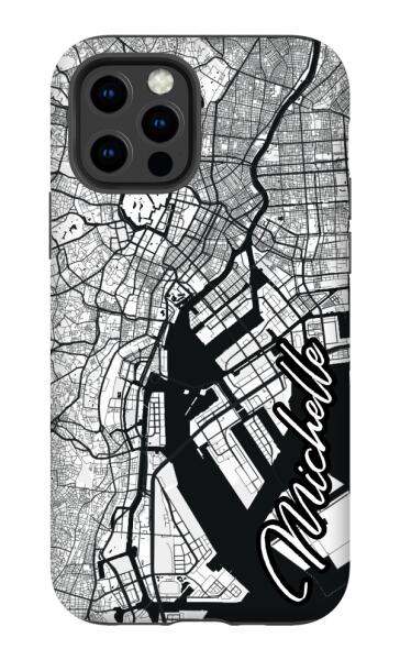 City map iPhone tough case - Decouart
