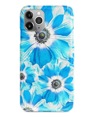 Turquoise floral iPhone 12 case S624 - Decouart