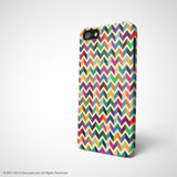 Colourful chevron iPhone 12 case S672 - Decouart