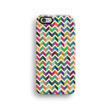 Colourful chevron iPhone 12 case S672 - Decouart