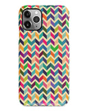 Colourful chevron iPhone 12 case S672 - Decouart
