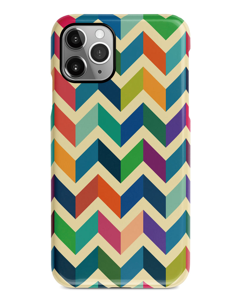 Colourful chevron iPhone 12 case S673 - Decouart