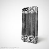 Black wood lace iPhone 12 case S674 - Decouart