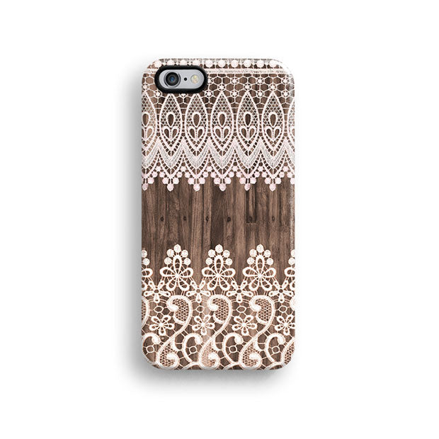 Lace wood iPhone 12 case S679 - Decouart