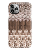 Lace wood iPhone 14 case S679
