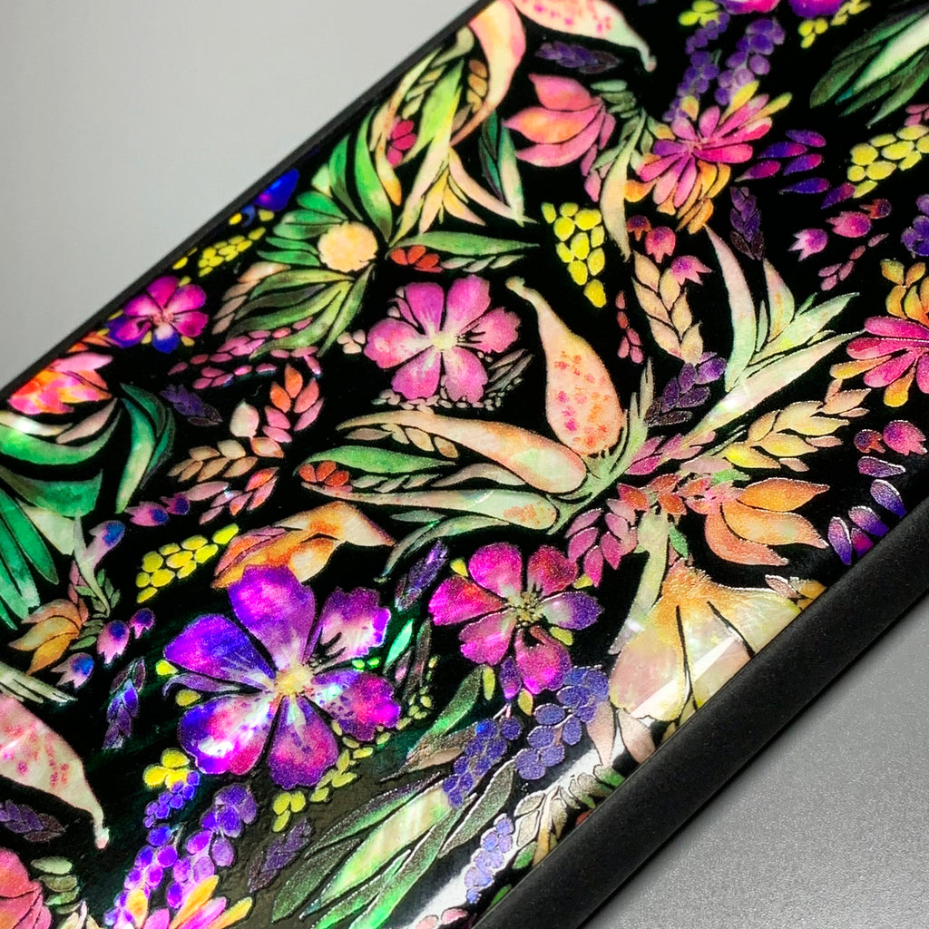 Natural shell floral iPhone case - Decouart