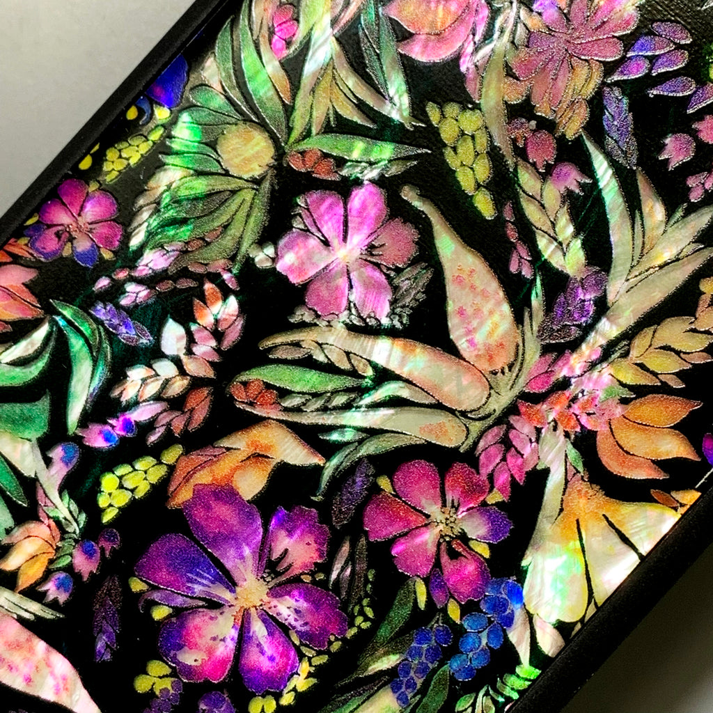 Natural shell floral iPhone case - Decouart
